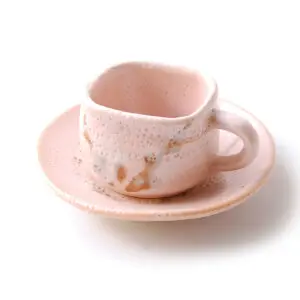 志野兼用碗皿　ピンク