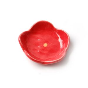 梅小皿　赤