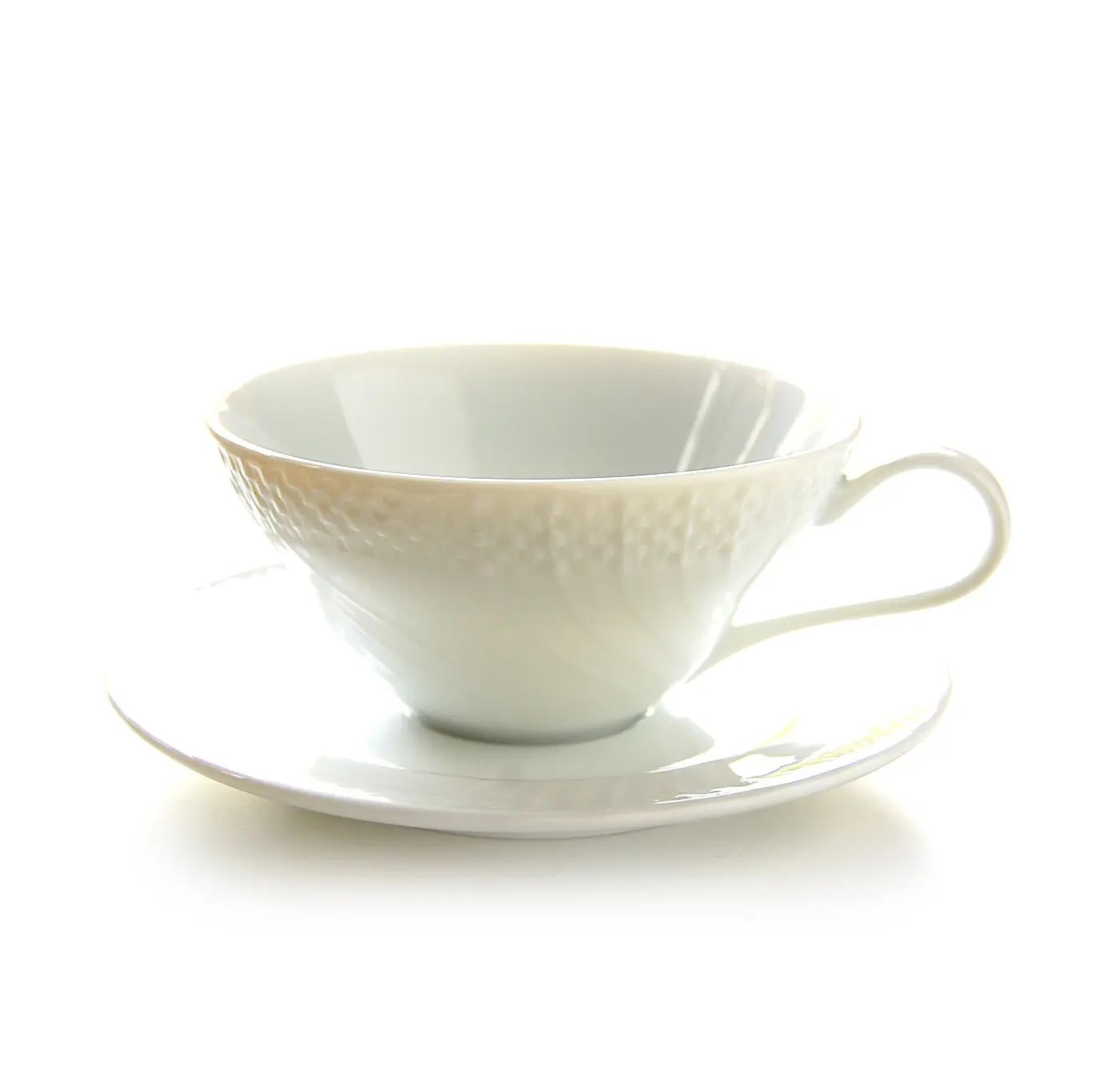 紅茶用カップ＆ソーサー ホワイト - famfam