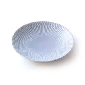 さざなみ ブルーグレー 21cm深皿