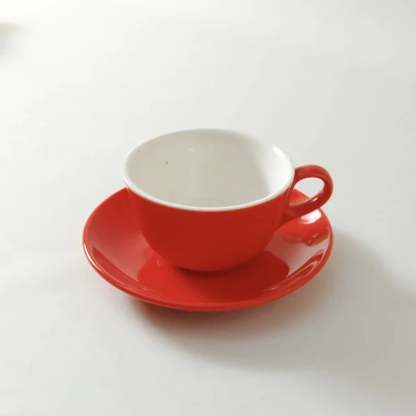 カプチーノカップ＆ソーサー マーレ レッド - 画像 (2)