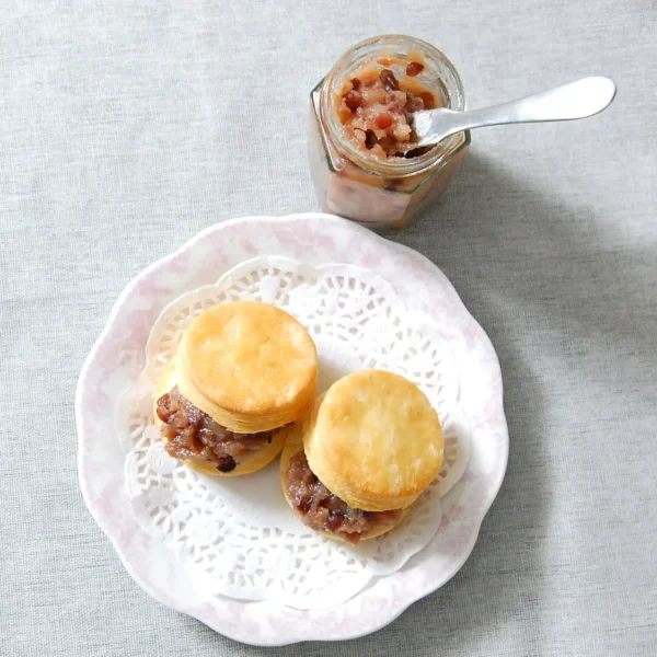 豆腐プレーンスコーン６個とあんバタースプレッドのセット - 画像 (2)